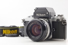 HOOD MINT   Nikon F2 Photomic Silver Film Camera 50mm 1.4 Lens From JAPAN