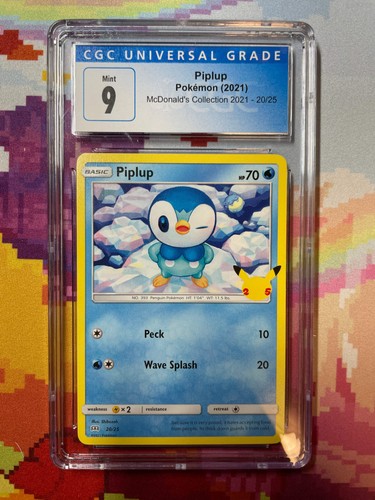 Piplup graded CGC 9 for sale on eBay