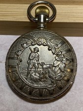 Vintage Estate Jewelry Pocketwatch ARNEX 17J Incabloc Swiss Made SW Winds Runs