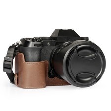 Genuine Leather Half Camera Case for Fujifilm X-S20 - Stylish and Protective ...