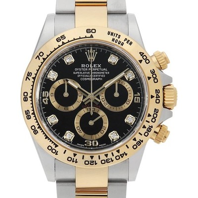 ROLEX Cosmograph Daytona 8P Diamond 116503G schwarz Zufallszahl gebraucht Herren