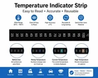 25°C–100°C Temperature Indicator Strip Reusable Thermometer Sticker Label Sensor