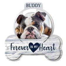 Personalized Pet Memorial Car Visor Clip with Photo, Dog Bereavement Gift