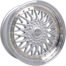 Alloy Wheels 17" Dare DR-RS Silver Polished Lip For Fiat 124 Spider 16-19