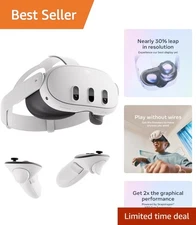Quest 3 512GB | VR Headset — Thirty Percent Sharper Resolution — 2X Graphical...