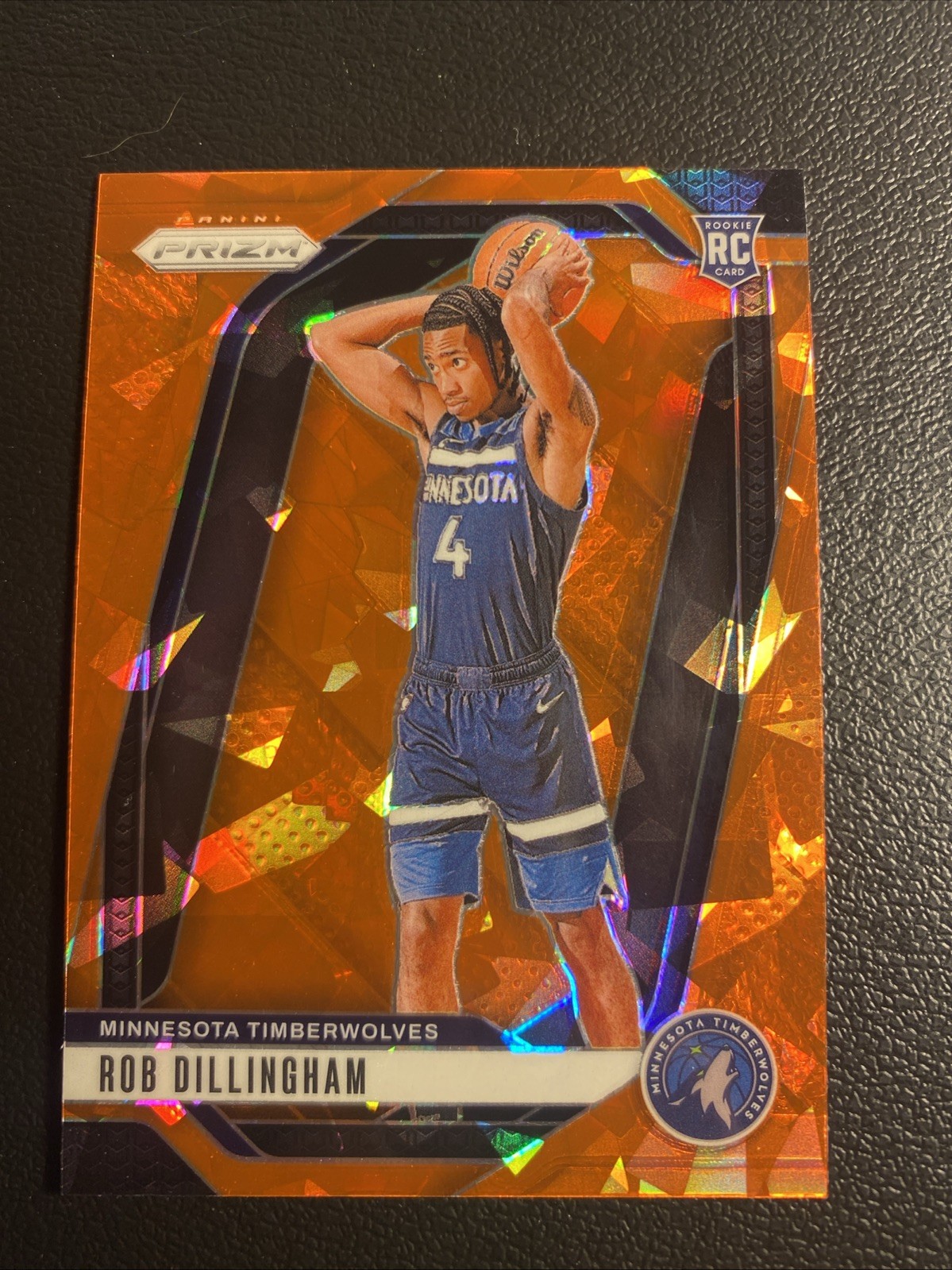 2024-25 Panini Prizm - Robert Dillingham #250 Orange Ice Prizm (RC)