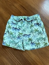 Tea Collection Boys Toddler Swim Trunks Sz 4 Palm Trees