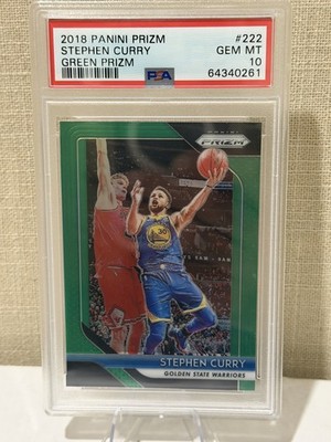 2018-19 Panini Prizm - Stephen Curry #222 Green Prizm