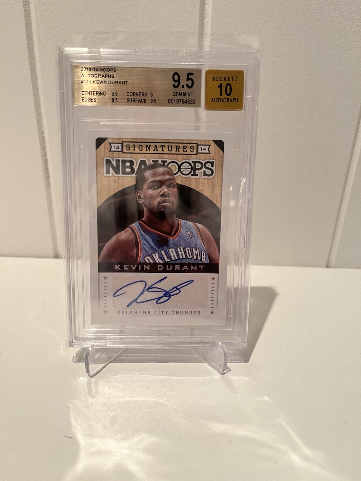 Kevin Durant #111 (Basketball Cards 2013 Panini Hoops Signatures) — is it worth grading?