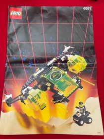 LEGO SPACE BLACKTRON II AERIAL INTRUDER Complete WITH MANUAL/Mini-figs