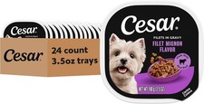 Filets in Gravy Adult Wet Dog Food Filet Mignon Flavor 3.5 oz. Easy Peel Dog