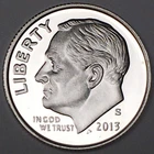2013-S Silver Proof Dime - 90% Silver - (PR) KM#195b - D13SS