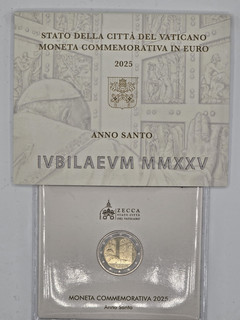 2 Euro Vatikan 2025 Fanziskus Hlg. Jahr Original Blister st sofort lieferb.