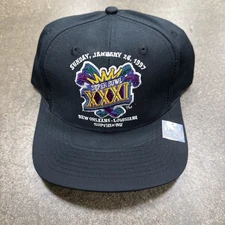 Vintage 1997 LOGO 7 NFL Super Bowl XXXI Snapback Hat DEADSTOCK NOS STRAPBACK