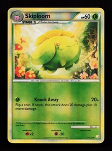 Skiploom 51/123 HeartGold SoulSilver Reverse Holo Pokémon Card