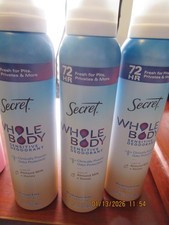 Secret Whole Body Aluminum Free Deodorant 3.5oz Almond Milk  Honey 3 Pack