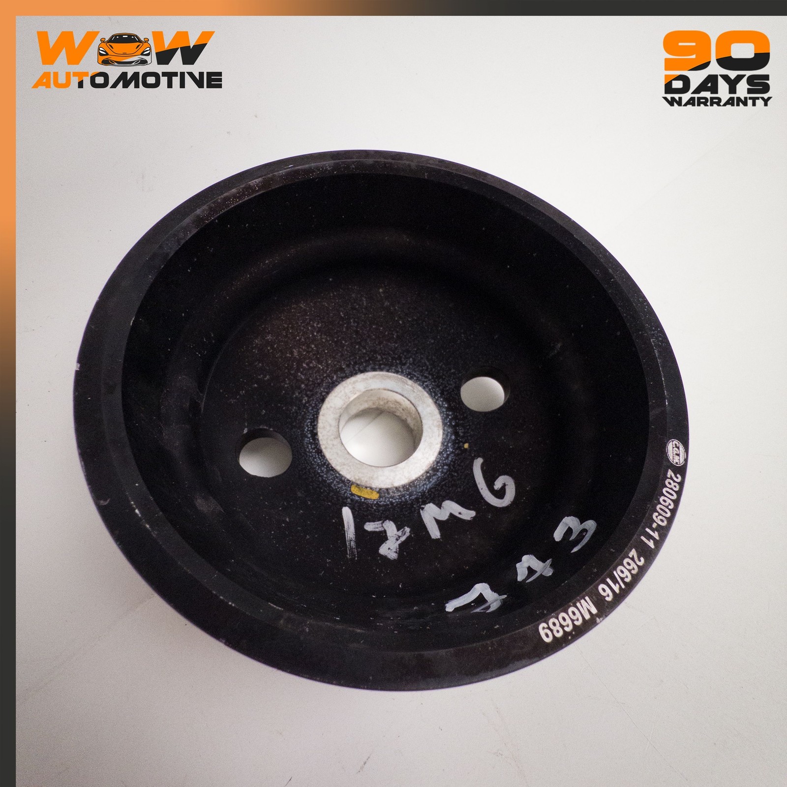 13-19 MASERATI GHIBLI 3.0L ENGINE CRANKSHAFT HARMONIC BALANCER PULLEY OEM