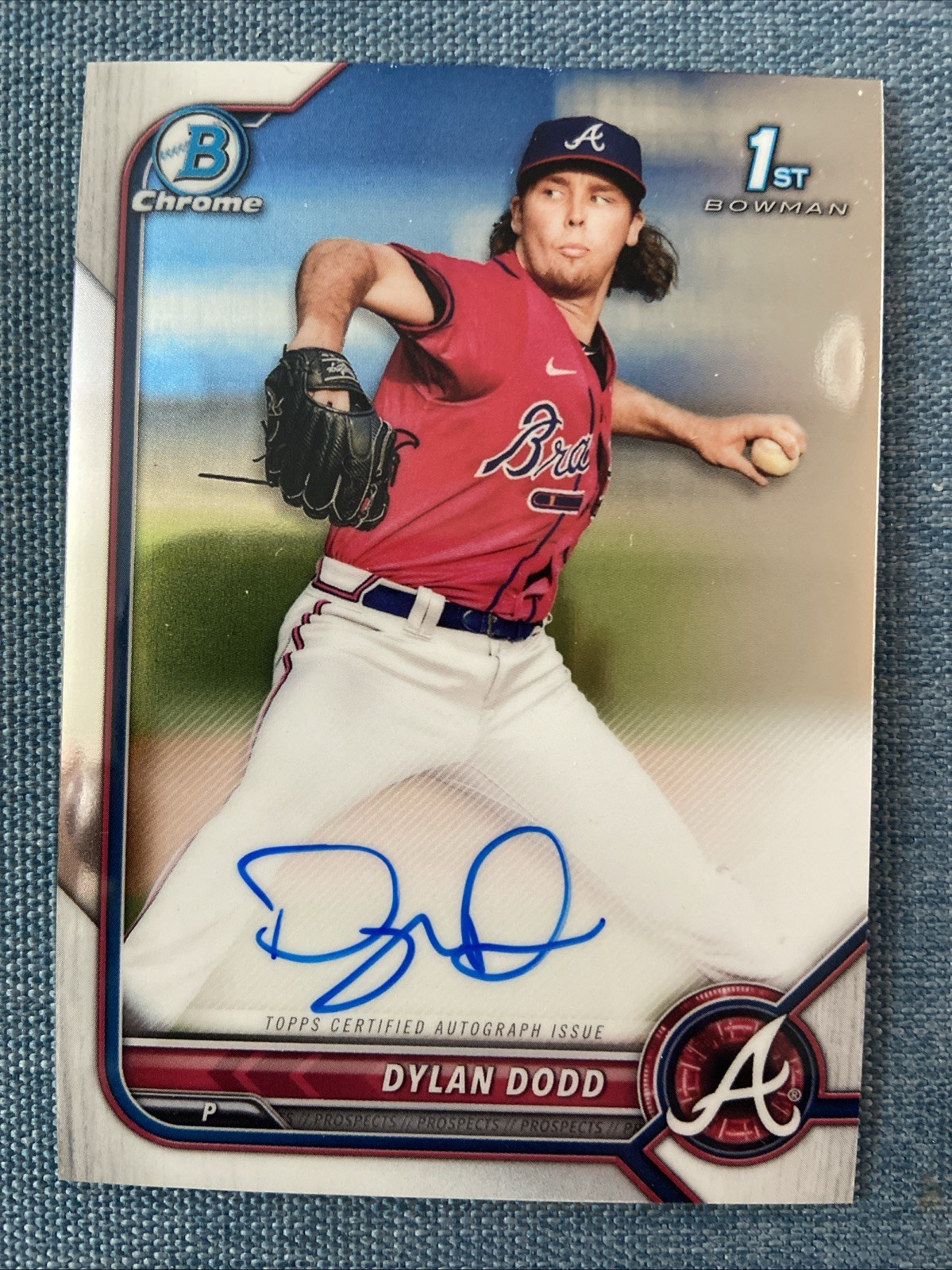 2022 Bowman Chrome - Prospect Autographs Dylan Dodd #CPA-DD (AU, RC)