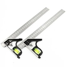 Stainless Steel Engineers Combination Try Horizontal Right Angle Ruler