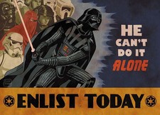 Star Wars propaganda darth vader humor sith Custom Gaming Mat Desk 3395