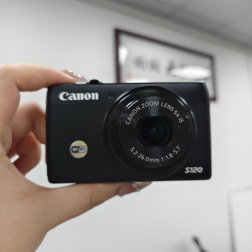 Canon PowerShot S120 Digital Camera 12.10MP 5x Optical Zoom Black English