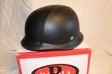 Rodia RHD103 German Motorcycle Half Fiberglass DOT Helmet Moto Black Adult XXL
