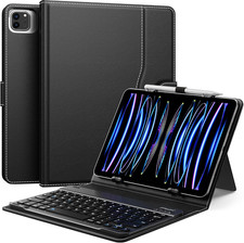 MoKo Universal Tablet Case with QWERTY Keyboard for 9",9.7",10.1",10.2",10.4",10