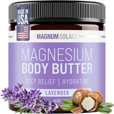 Magnum Solace Magnesium Body Butter - Nighttime Cream - Lightly...