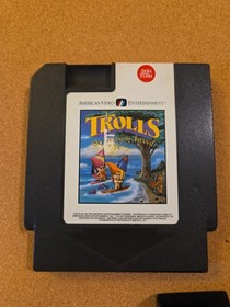 Trolls On Treasure Island Nintendo NES Cartridge And Manual