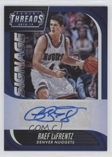 2018-19 Panini Threads Signage Premium /100 Raef LaFrentz #21 Auto z4k