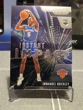 2020-21 Prizm Basketball Immanuel Quickley Instant Impact Rookie Card
