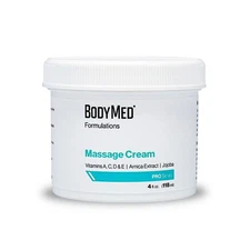 BodyMed Formulations Massage Cream, 4 oz. – Fragrance-Free, All-Natural Cream