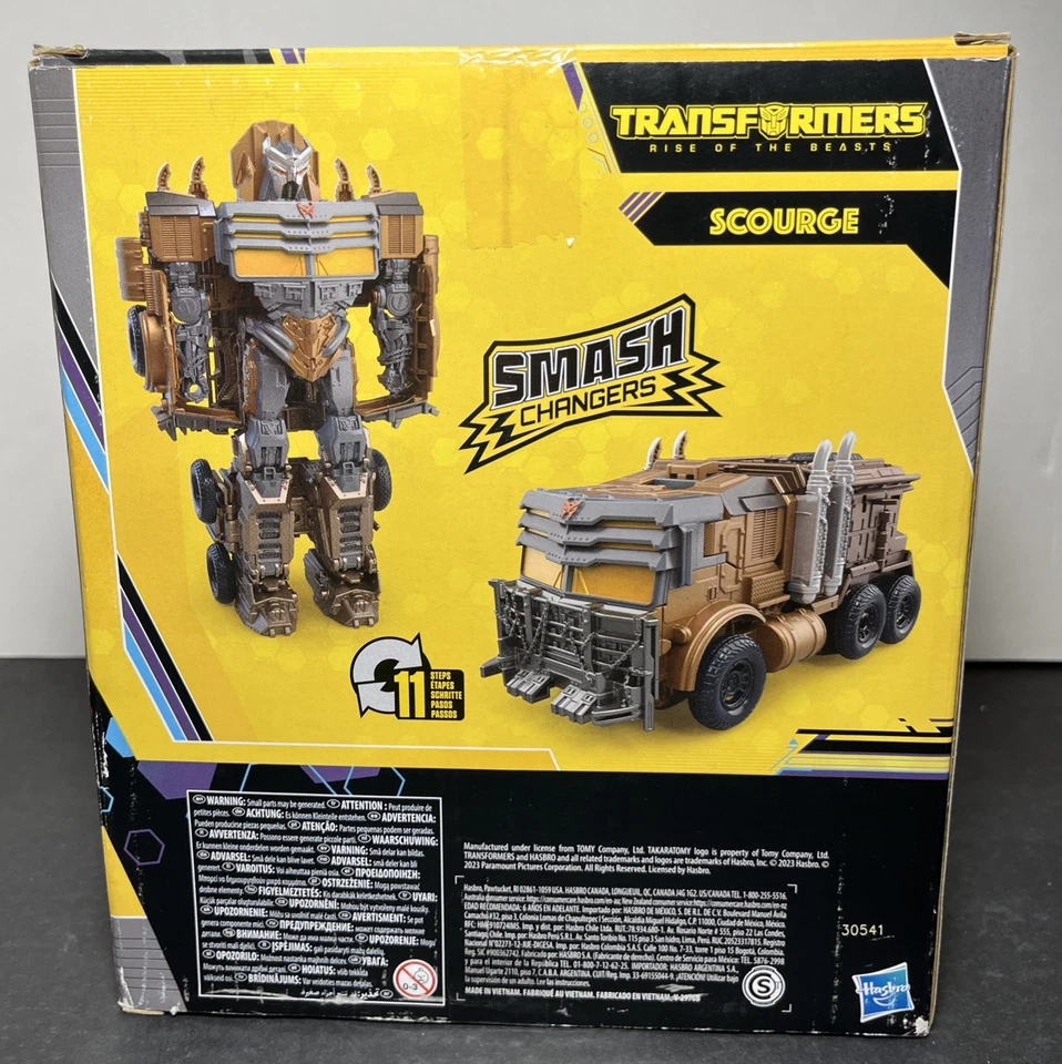 Transformers Buzzworthy Bumblebee Rise Of The Beasts Scourge 8" Figure Hasbro - Image 3 of 4