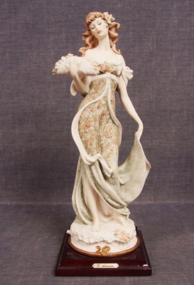Figur Giuseppe Armani ''Lady with Flowers'' 34 cm Capodimonte Florence 1991