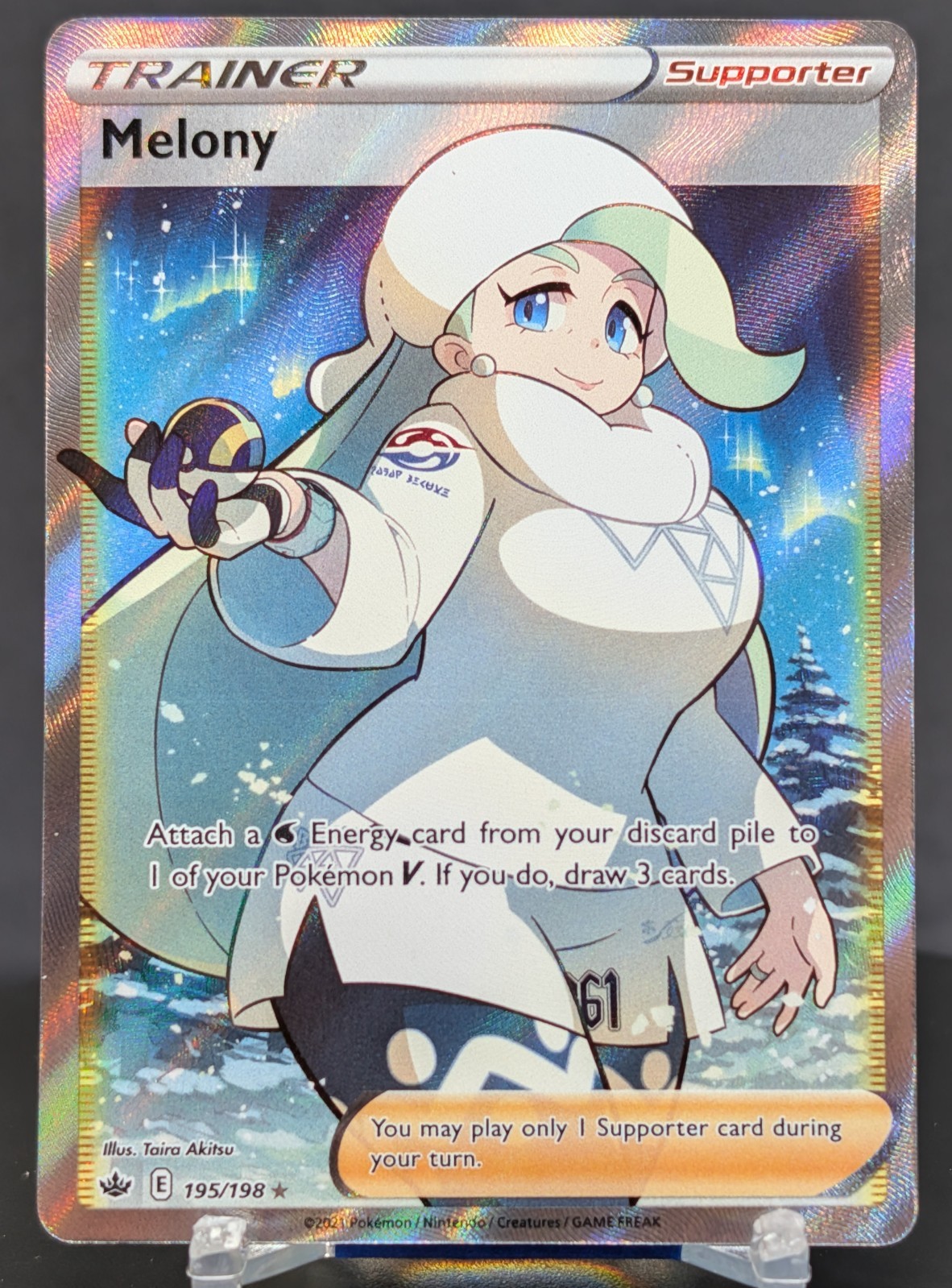 Pokemon Melony #195/198 English Chilling Reign Full Art Ultra Rare