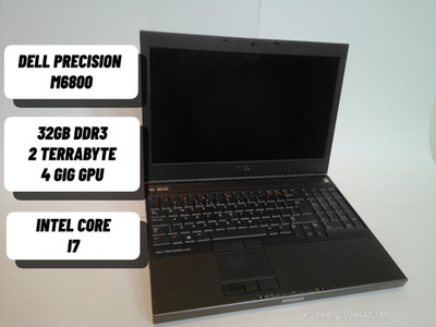Dell Precision M6800 (Intel Core i7-4940MX) (32GB DDR3L) (512GB SSD) (4gb gpu)