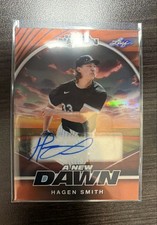 Hagen Smith 2025 Leaf Baseball Nation #NA-HS1 New Dawn Autographs 2/4