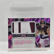 2024 Panini Spectra Ben Sinnott Radiant Rookie Patch Signatures Neon Pink /25