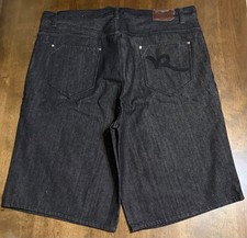 Vintage Y2K Rocawear Black Denim Shorts Mens 44 Baggy Rap Hip Hop Jorts