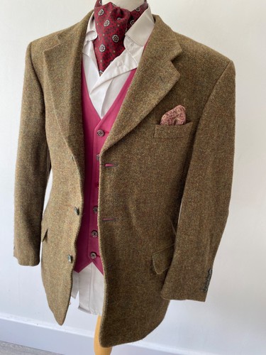 HARRIS TWEED mens NINO FERLETTI COUNTRY RUSTIC MIX SPORTS JACKET BLAZER 42" - Picture 7 of 11