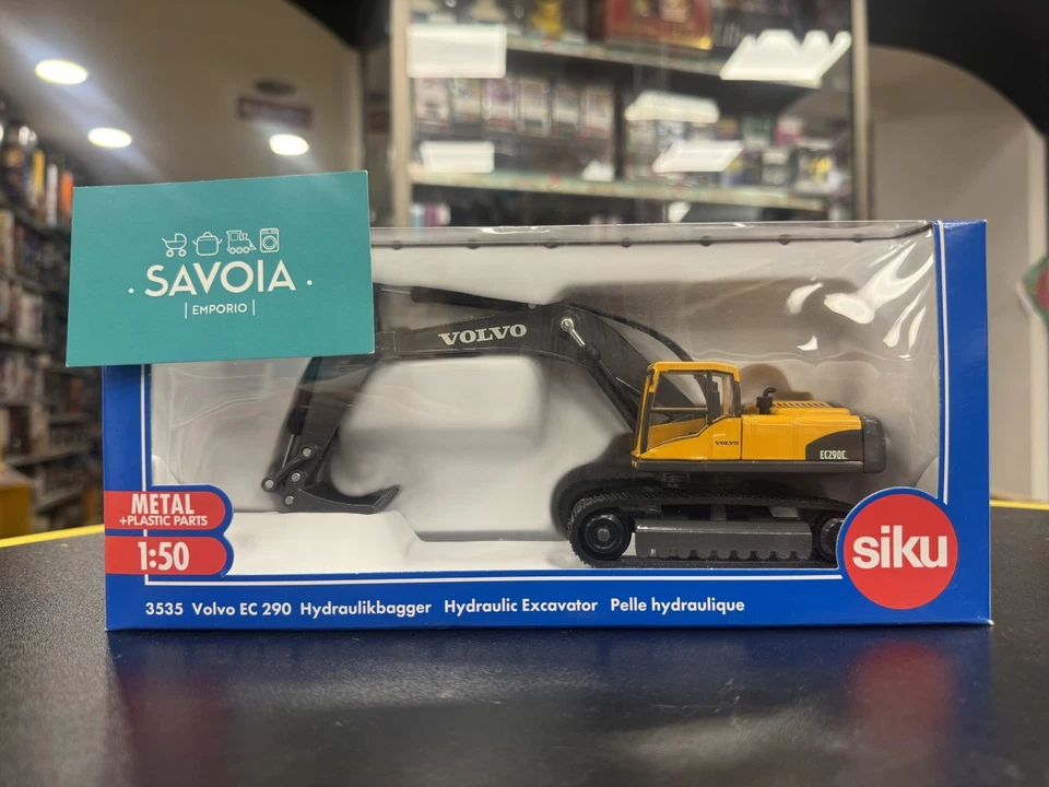 SIKU 3535- modellino 1:50 - VOLVO EC290 ESCAVATORE IDRAULICO- NUOVO-SIGILLATO - Immagine 2 di 4