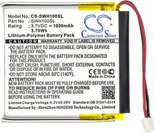 Battery for Sony WH-1000MX4, Wh-1000Xm3, WH-CH710N/B PN: 1588-0911, LIS1662HNPC,