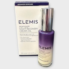 Elemis Peptide4 Night Recovery Cream-Oil 1-fl oz New In Box DISCONTINUED
