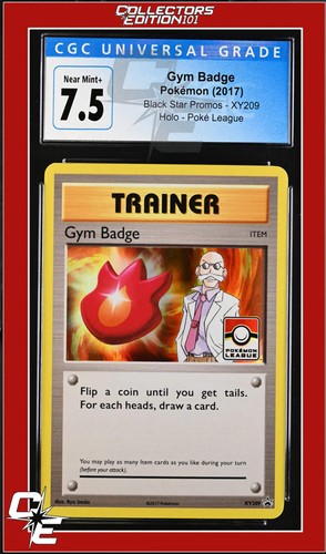 Gym Badge graded CGC 7.5 for sale on eBay