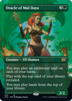 MTG Oracle of Mul Daya - Borderless, NM-Mint, English Double Masters 2022