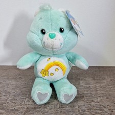 Care Bears Wish Bear 8  Plush 2002 Talking 20th Anniversary Tags Stuffed Toy