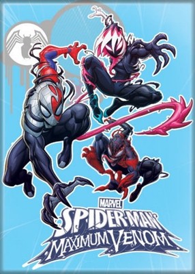 Marvel Maximum Venom Spider-Man Group Art Image Refrigerator