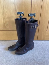 Brown Leather Long Boots UK Size 5 US Size 7.5M Anne Klein iflex Chandler
