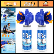 Loud 122db Air Horns For Boating Sports - Handheld Safety Signal 2 Pack Loud 122db Air Horns For Boating Sports - Handheld Safety Signal 2 Pack