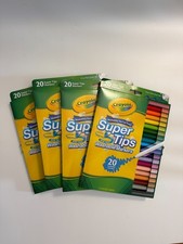 Crayola Super Tips Washable Markers 20 Count Each Pack of 4 School Art Supplies